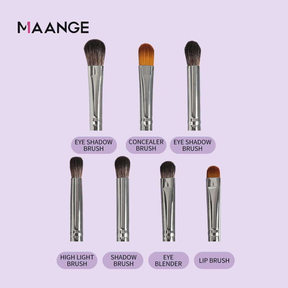 7 pcs professional eye makeup brushes set - Image 3