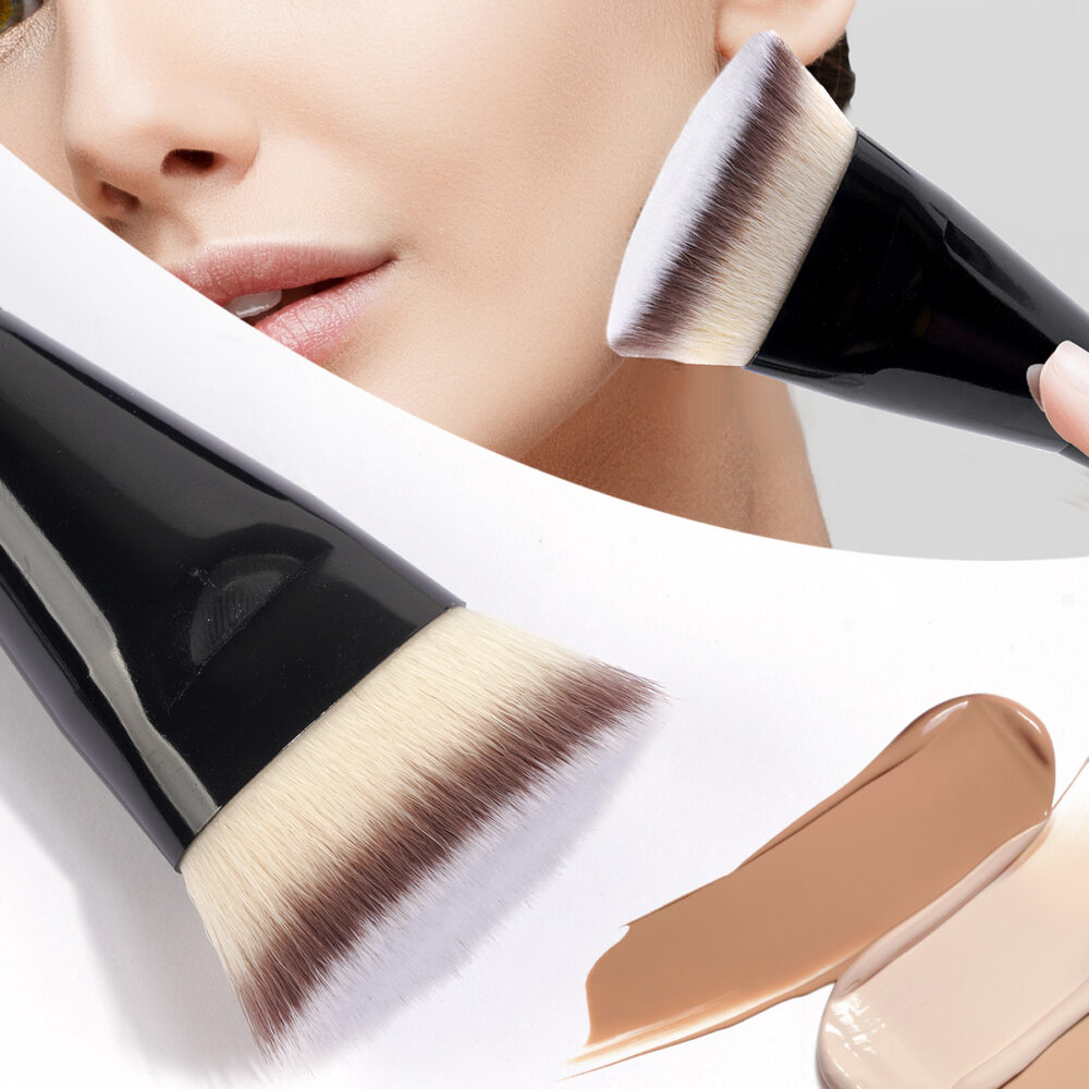 2 pcs angled head foundation makeup brushes set - Image 5