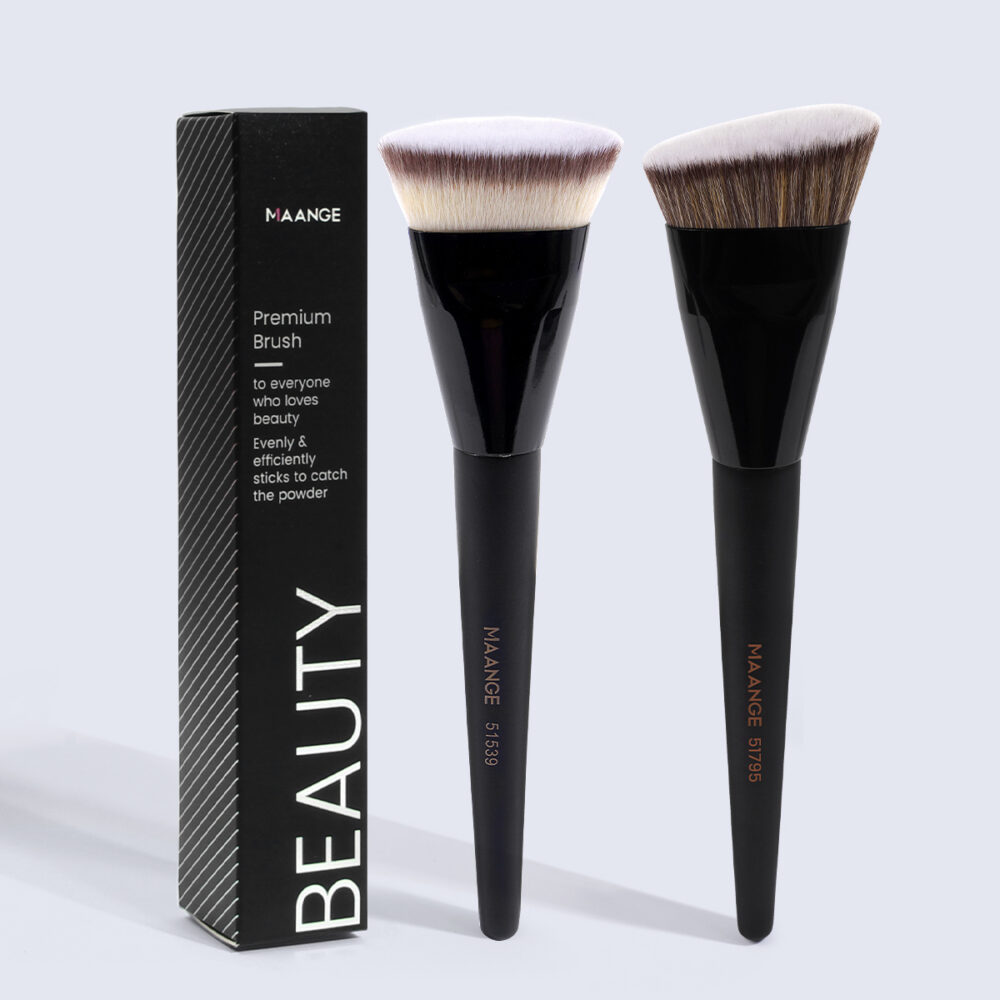 2 pcs angled head foundation makeup brushes set - Image 6