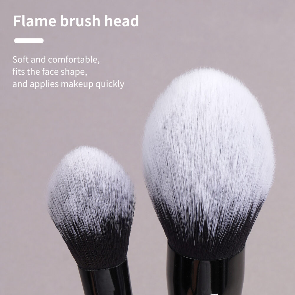 4 pcs conical plastic handle makeup brush set - Image 6