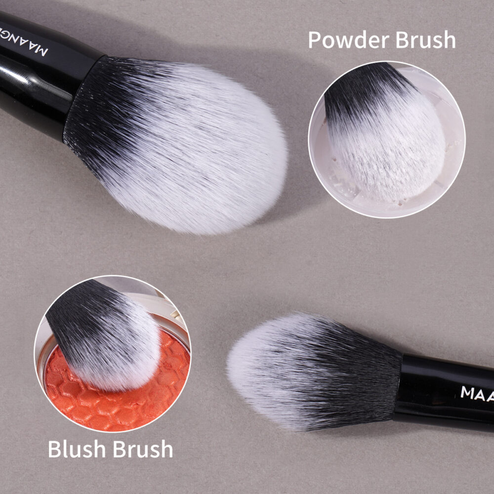 4 pcs conical plastic handle makeup brush set - Image 5