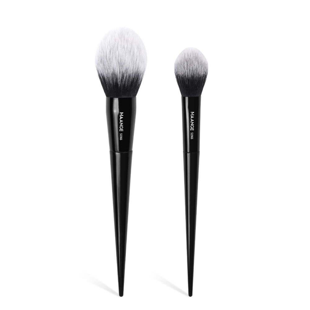 2 pcs conical plastic handle makeup brush set - Image 7