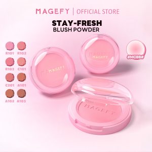 MAGEFY Highly-Pigmented Blush Natural & Long-Lasting Finish Soft Powder with Natural Organic Colorants - 图片 2