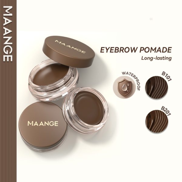 MAANGE Smudge-Proof Gel Brow Gel & Eyeliner Highly Pigmented Long-Lasting  Multi-Use