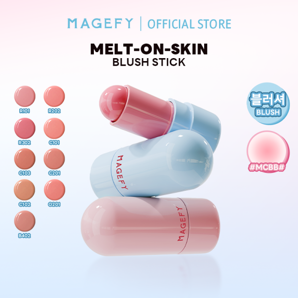 MAGEFY Multi-Blush & Lip Stick Hydrating Formula Soft-Matte Finish Natural Look with Brightening & Contouring Effects