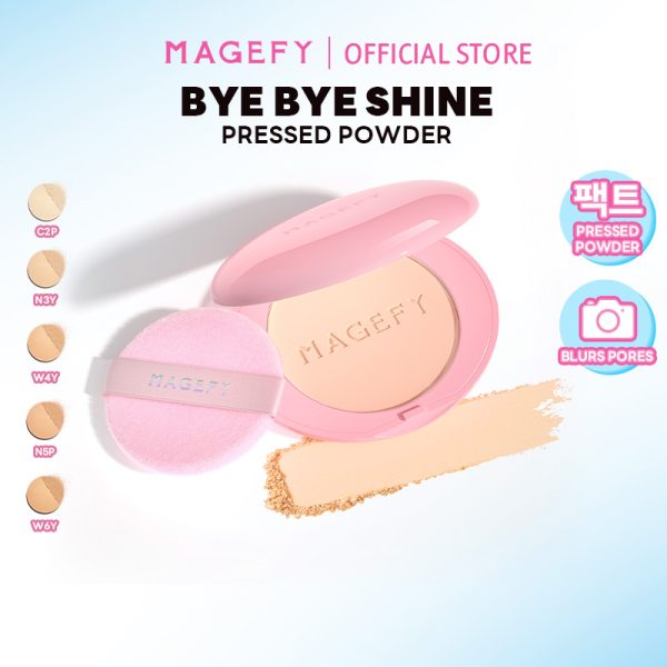 MAGEFY Face Powder Oil-Control & Matte Finish Long-Lasting Flawless Wear Includes Puff