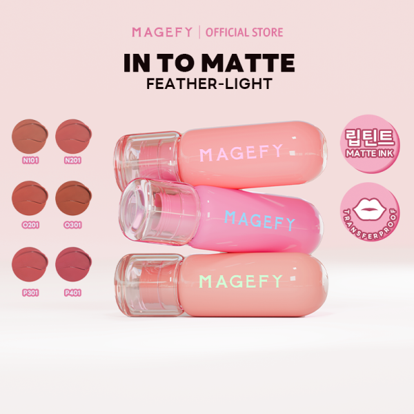 MAGEFY Matte Transfer-Proof Lip Lacquer Waterproof & Fade-Resistant Long-Wearing & Non-Drying Formula