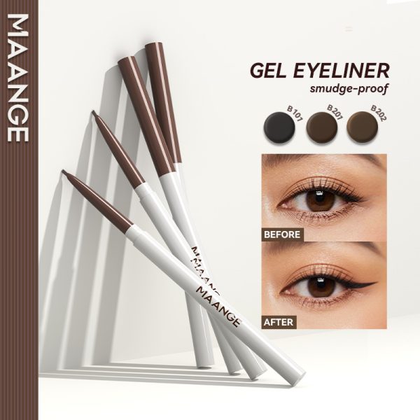 MAANGE Long-Lasting Gel Eyeliner Highly Pigmented Smudge-Resistant Multi-Purpose Application