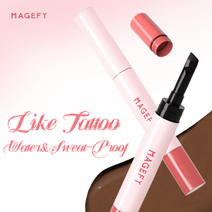 MAGEFY Cream Brow Pomade 2-in-1 Formula Fade, Water & Sweat Resistant Smudge & Clump Free
