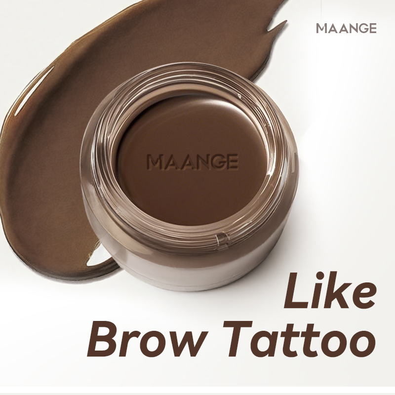 MAANGE Smudge-Proof Gel Brow Gel & Eyeliner Highly Pigmented Long-Lasting  Multi-Use - 图片 3
