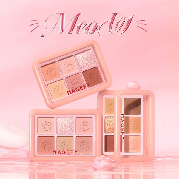 MAGEFY Face Palette Silky Blendable Powder Long-Lasting Pigment All-in-One Compact for Travel