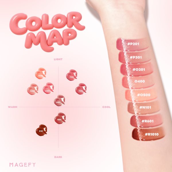 MAGEFY Mirror Gloss Lip Lacquer Non-Fading & Transfer-Resistant Non-Sticky & Hydrating Waterproof Formula