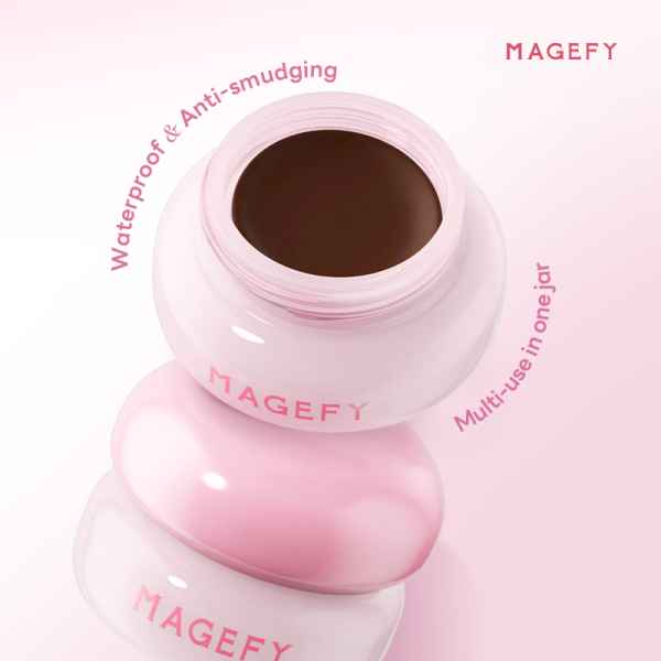 MAGEFY Waterproof & Smudge-Proof Gel Brow Gel Highly Pigmented Long-Lasting & Multi-Purpose