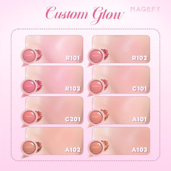 MAGEFY Highly-Pigmented Blush Natural & Long-Lasting Finish Soft Powder with Natural Organic Colorants