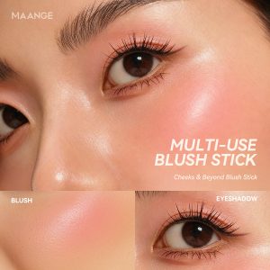 MAANGE Multi-Blush & Lip Stick Smooth Blendable Formula Natural Finish & High Pigment - 图片 3