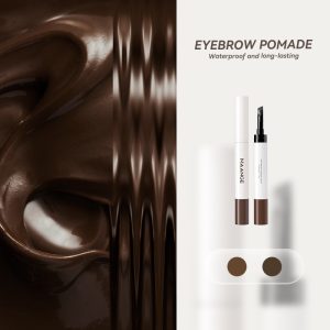 MAANGE Cream 2-in-1 Brow Pomade Natural & Long-Lasting Finish Smooth Waterproof & Sweat-Resistant Smudge-Proof & Clump-Free - 图片 5