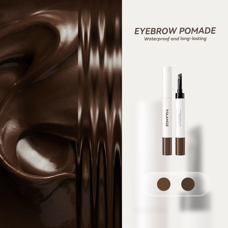 MAANGE Cream 2-in-1 Brow Pomade Natural & Long-Lasting Finish Smooth Waterproof & Sweat-Resistant Smudge-Proof & Clump-Free - 图片 5