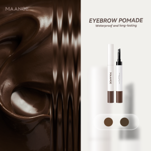 MAANGE Cream 2-in-1 Brow Pomade Natural & Long-Lasting Finish Smooth Waterproof & Sweat-Resistant Smudge-Proof & Clump-Free - 图片 4