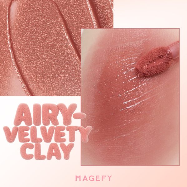 MAGEFY Velvet Lip Mousse Creamy-Matte & Velvet Finish Breathable High-Pigment & Non-Drying