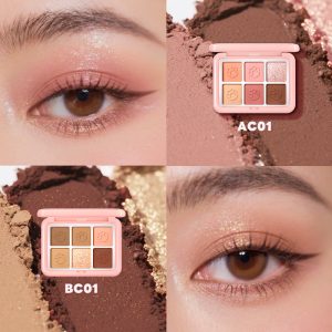 MAGEFY Face Palette Silky Blendable Powder Long-Lasting Pigment All-in-One Compact for Travel - 图片 4