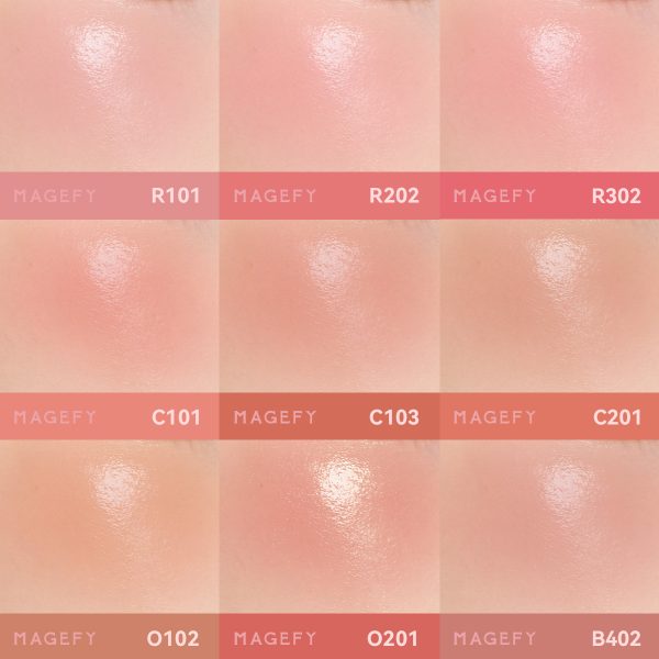 MAGEFY Multi-Blush & Lip Stick Hydrating Formula Soft-Matte Finish Natural Look with Brightening & Contouring Effects