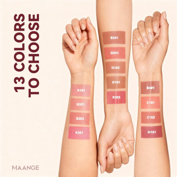 MAANGE Multi-Blush & Lip Stick Smooth Blendable Formula Natural Finish & High Pigment