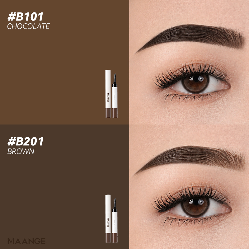 MAANGE Cream 2-in-1 Brow Pomade Natural & Long-Lasting Finish Smooth Waterproof & Sweat-Resistant Smudge-Proof & Clump-Free - 图片 4