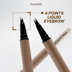 MAANGE 4-Prong Liquid Brow Pen Long-Lasting Color-Locking Waterproof - 图片 3