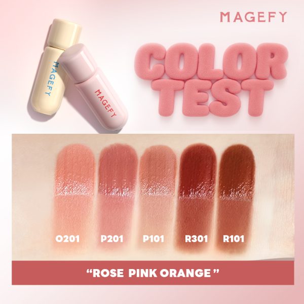 MAGEFY Velvet Lip Mousse Creamy-Matte & Velvet Finish Breathable High-Pigment & Non-Drying