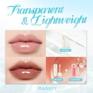 MAGEFY Clear Glossy Lip Lacquer | Non-Fading & Transfer-Resistant | Hydrating & Non-Sticky | Waterproof with Plumping Shine - 图片 2