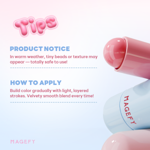 MAGEFY Multi-Blush & Lip Stick Hydrating Formula Soft-Matte Finish Natural Look with Brightening & Contouring Effects - 图片 6