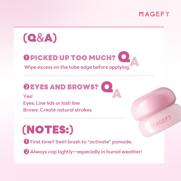 MAGEFY Waterproof & Smudge-Proof Gel Brow Gel Highly Pigmented Long-Lasting & Multi-Purpose