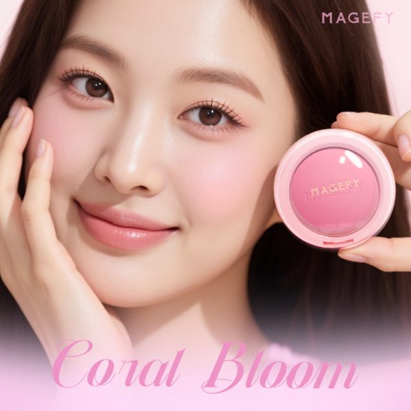 MAGEFY Highly-Pigmented Blush Natural & Long-Lasting Finish Soft Powder with Natural Organic Colorants