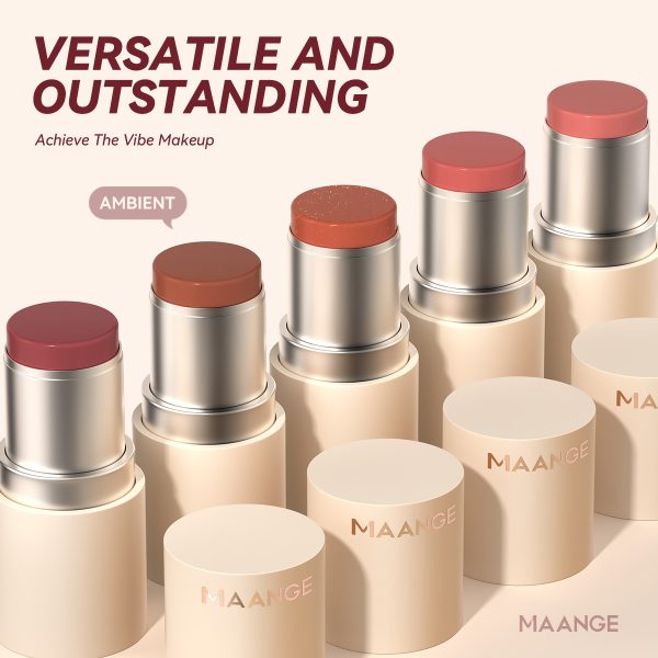 MAANGE Multi-Blush & Lip Stick Smooth Blendable Formula Natural Finish & High Pigment