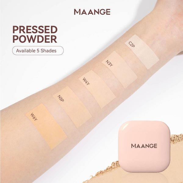 Maange Face Pressed Powder Natural Wholesale Blur Matte Powder Foundation Powder Foundation