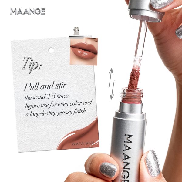 MAANGE Satin Non-Transfer Lipstick 16-Hour Wear 24 Shades  Luminous Satin Finish Full Coverage for Dark Lips Non-Sticky Waterproof & Smudge-Proof