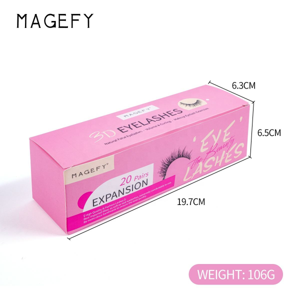 MAGEFY  Handmade Fake Eyelashes Vendor Fluffy Soft Full Strip Eyelashes Natural Cat Eye Lashes