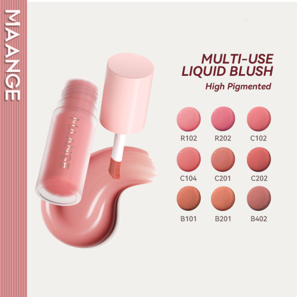 MAANGE Velvet Liquid Blush Long-Lasting & Waterproof Natural Flush & Hydrating