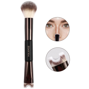 Multi-Functional Vegan Synthetic Hair Makeup Brush Double-Ended Nose Contour  Single Blush Application on Face makeup brush