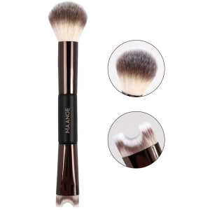 Multi-Functional Vegan Synthetic Hair Makeup Brush Double-Ended Nose Contour  Single Blush Application on Face makeup brush - 图片 4