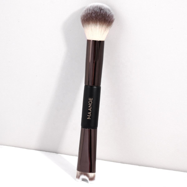 Multi-Functional Vegan Synthetic Hair Makeup Brush Double-Ended Nose Contour  Single Blush Application on Face makeup brush