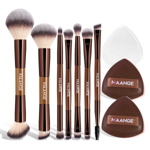 MAANGE 7 Double-headed Makeup Brushes air Cushion Powder Puff Foundation Cosmetics Brushes Double Sided Makeup Powder Brush - 图片 2