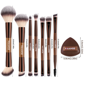 MAANGE 7 Double-headed Makeup Brushes air Cushion Powder Puff Foundation Cosmetics Brushes Double Sided Makeup Powder Brush - 图片 3