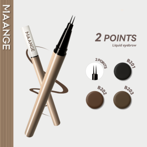 MAANGE Ultra-Slim Duo-Tip Liquid Brow Pen Long-Lasting Pigment Waterproof & Smudge-Resistant