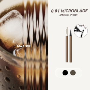 MAANGE Ultra-Fine Waterproof Eyeliner (Black) Even Application Long-Lasting & Natural Look - 图片 2