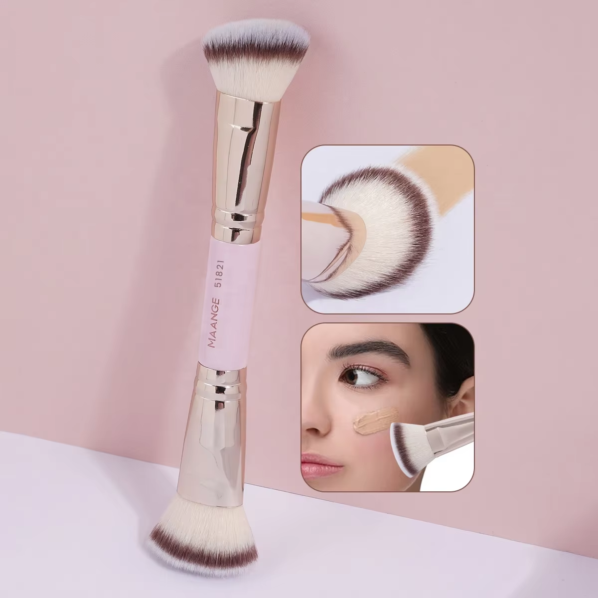MAANGE Single Double-Ended Makeup Brush - 图片 3
