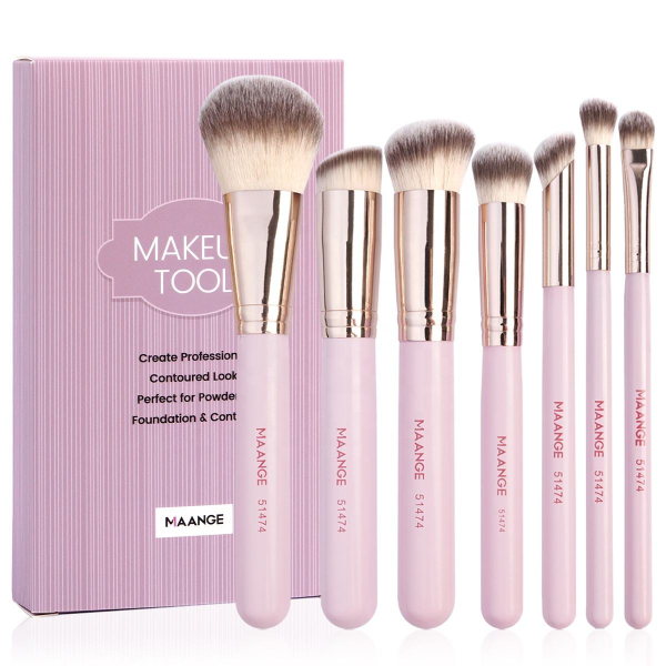Drop Shipping Product Best Premium Luxury Makeup Brush Set Professional Vegan 7 Pcs Makeup Brush Set