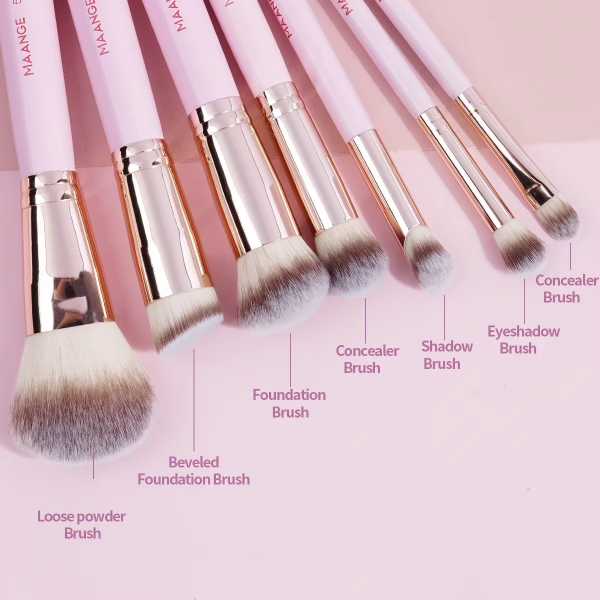 Drop Shipping Product Best Premium Luxury Makeup Brush Set Professional Vegan 7 Pcs Makeup Brush Set