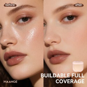 Maange Face Pressed Powder Natural Wholesale Blur Matte Powder Foundation Powder Foundation - 图片 5