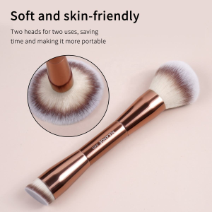 MAANGE Fluffy Powder Foundation Brush Double Ended Make up Brush 7 Pcs Professional Makeup Brushes Set - 图片 3
